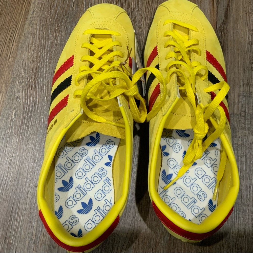 Adidas Herzogenaurach Samba City Series Yellow Red if2349 Sneaker Men's Sz 9.5 - Picture 5 of 9